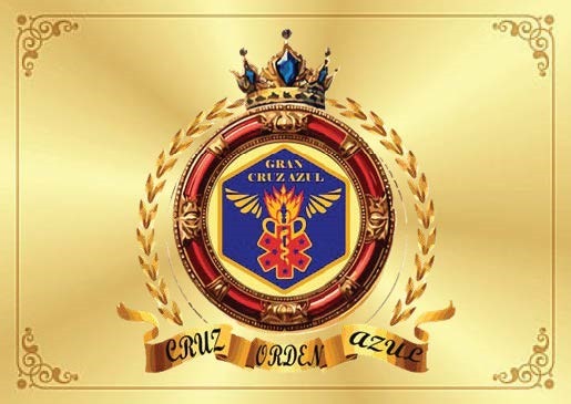 Placa conmemorativa de Orden de la Gran Cruz Azul de Emergencias