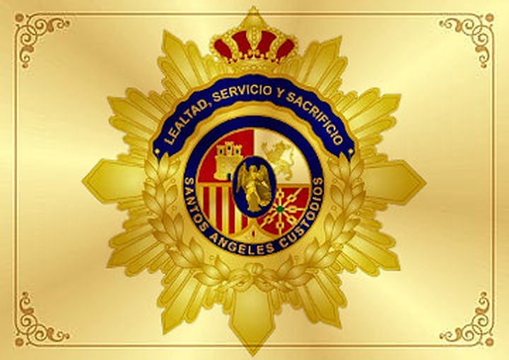Placa conmemorativa de Asociación Santos Ángeles Custodios de España